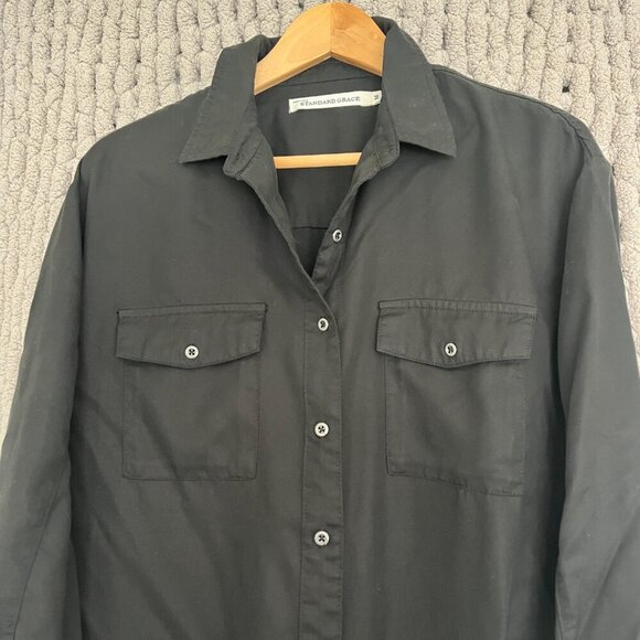 Standard Grace Black Button-Down Dress Size M - Picture 4 of 10